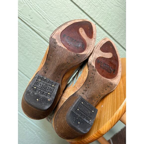 Corral Boots Women's Size 8.5 Western Cowboy Wing and Heart Boots - Picture 7 of 8